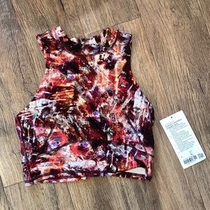 NWT Lululemon Everlux and Mesh Cropped Tank